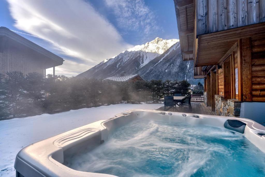 Luxury Chalet With Sauna, Hot Tub And Fireplace Villa Chamonix Ngoại thất bức ảnh