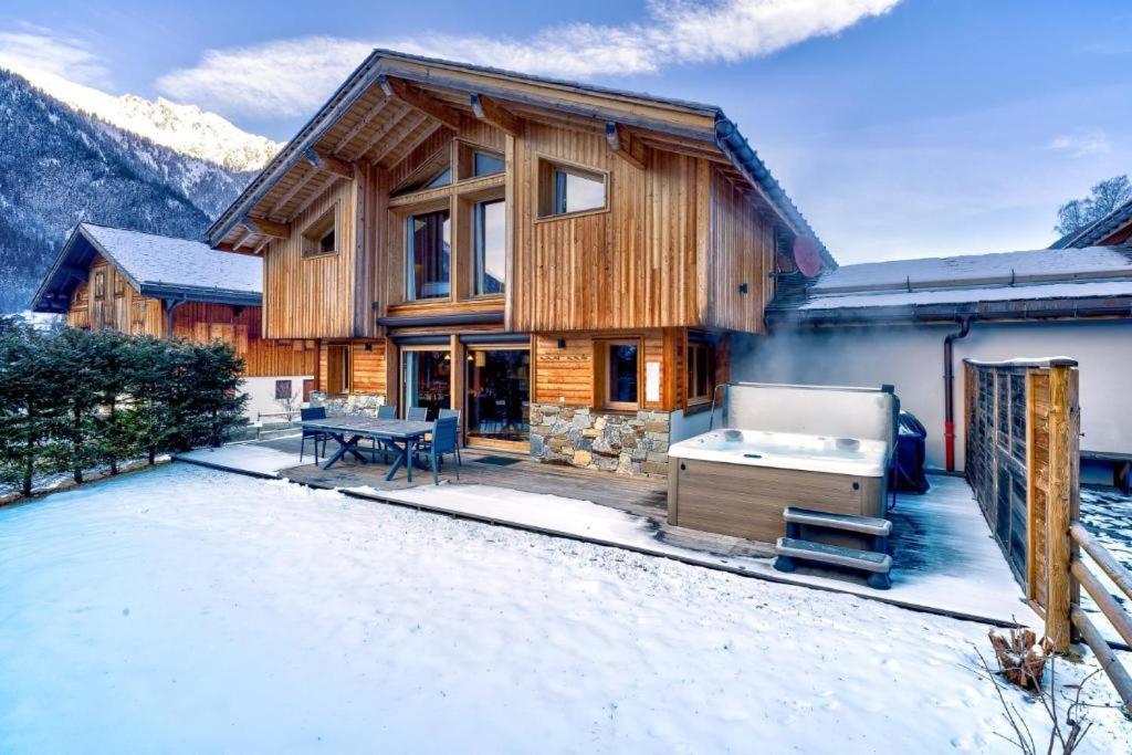 Luxury Chalet With Sauna, Hot Tub And Fireplace Villa Chamonix Ngoại thất bức ảnh